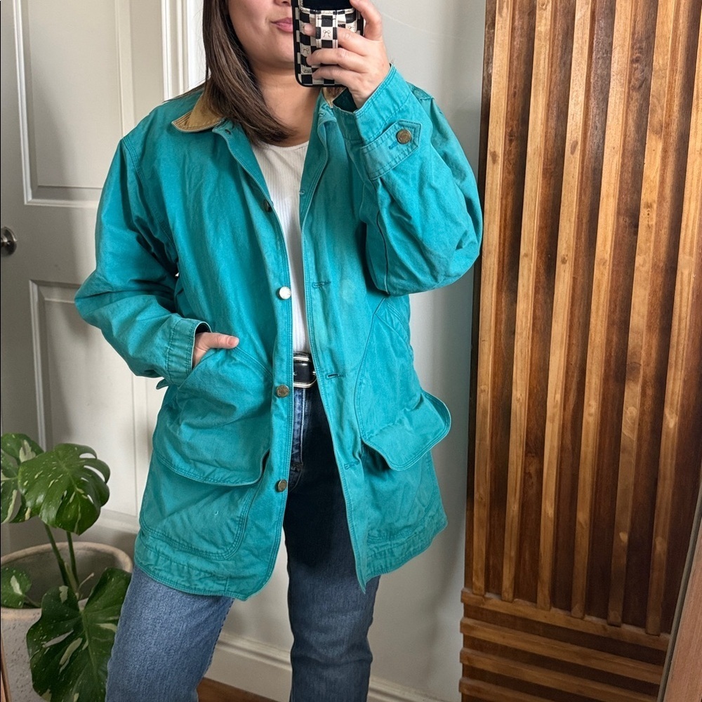 Vintage Woolrich Southwestern Field Chore‎ Canvas Zip Front Jacket. Size S